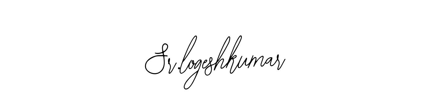 How to make Sr.logeshkumar name signature. Use Bearetta-2O07w style for creating short signs online. This is the latest handwritten sign. Sr.logeshkumar signature style 12 images and pictures png
