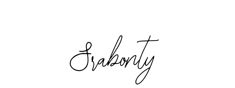 How to make Srabonty signature? Bearetta-2O07w is a professional autograph style. Create handwritten signature for Srabonty name. Srabonty signature style 12 images and pictures png