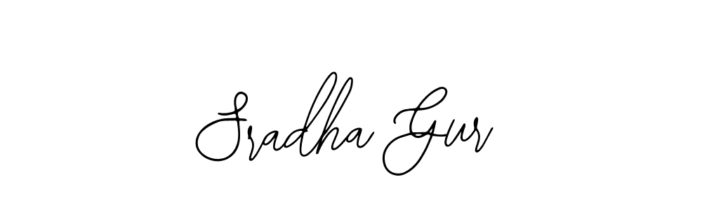 How to make Sradha Gur name signature. Use Bearetta-2O07w style for creating short signs online. This is the latest handwritten sign. Sradha Gur signature style 12 images and pictures png