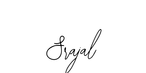 How to make Srajal name signature. Use Bearetta-2O07w style for creating short signs online. This is the latest handwritten sign. Srajal signature style 12 images and pictures png