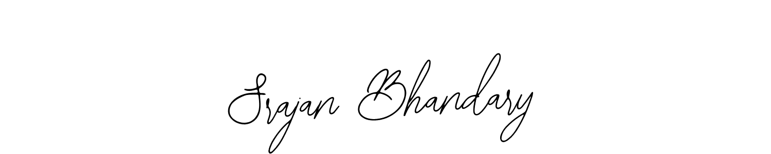 Use a signature maker to create a handwritten signature online. With this signature software, you can design (Bearetta-2O07w) your own signature for name Srajan Bhandary. Srajan Bhandary signature style 12 images and pictures png