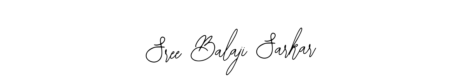 How to make Sree Balaji Sarkar name signature. Use Bearetta-2O07w style for creating short signs online. This is the latest handwritten sign. Sree Balaji Sarkar signature style 12 images and pictures png
