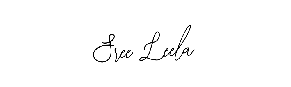 How to make Sree Leela name signature. Use Bearetta-2O07w style for creating short signs online. This is the latest handwritten sign. Sree Leela signature style 12 images and pictures png
