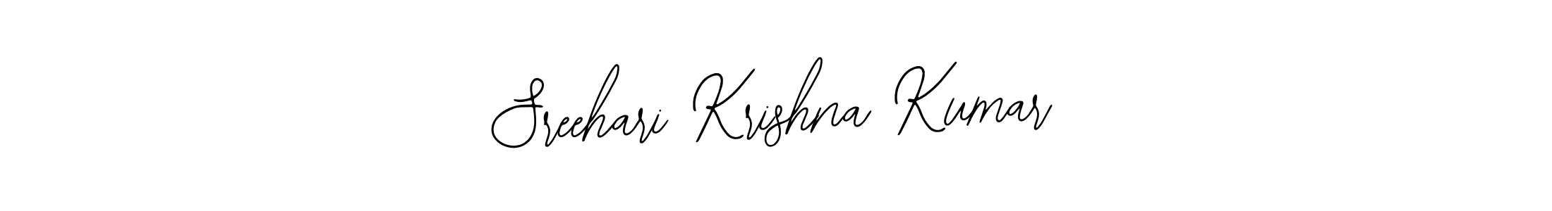 How to make Sreehari Krishna Kumar name signature. Use Bearetta-2O07w style for creating short signs online. This is the latest handwritten sign. Sreehari Krishna Kumar signature style 12 images and pictures png