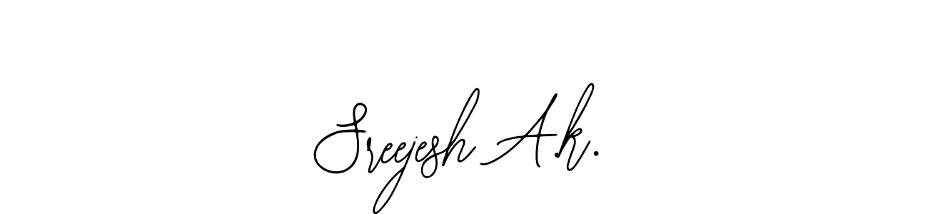 Make a beautiful signature design for name Sreejesh A.k.. With this signature (Bearetta-2O07w) style, you can create a handwritten signature for free. Sreejesh A.k. signature style 12 images and pictures png