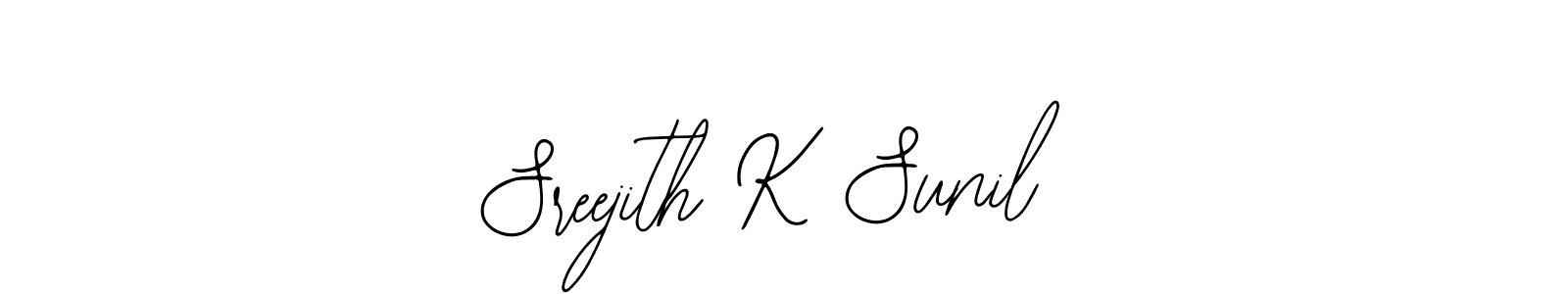 You should practise on your own different ways (Bearetta-2O07w) to write your name (Sreejith K Sunil) in signature. don't let someone else do it for you. Sreejith K Sunil signature style 12 images and pictures png