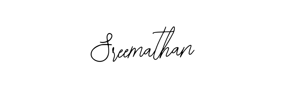 You should practise on your own different ways (Bearetta-2O07w) to write your name (Sreemathan) in signature. don't let someone else do it for you. Sreemathan signature style 12 images and pictures png