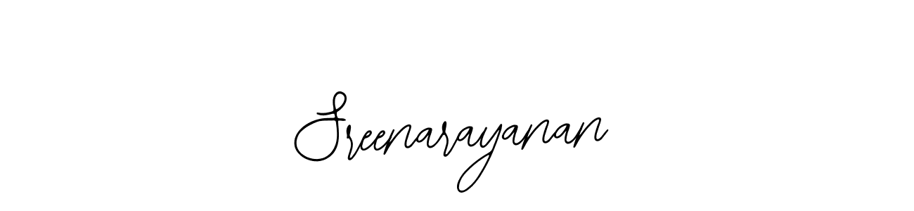 How to make Sreenarayanan name signature. Use Bearetta-2O07w style for creating short signs online. This is the latest handwritten sign. Sreenarayanan signature style 12 images and pictures png