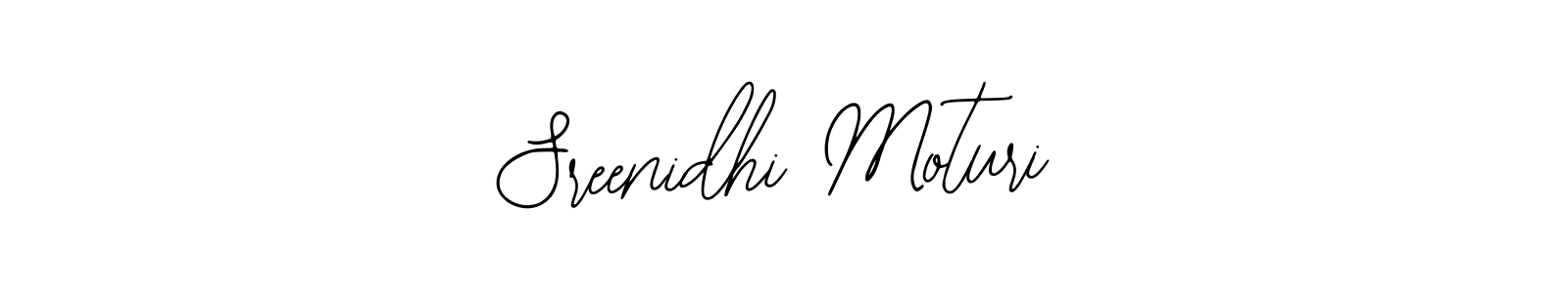 How to make Sreenidhi Moturi signature? Bearetta-2O07w is a professional autograph style. Create handwritten signature for Sreenidhi Moturi name. Sreenidhi Moturi signature style 12 images and pictures png