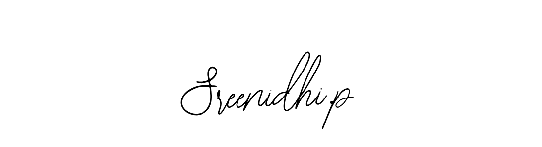 How to Draw Sreenidhi.p signature style? Bearetta-2O07w is a latest design signature styles for name Sreenidhi.p. Sreenidhi.p signature style 12 images and pictures png