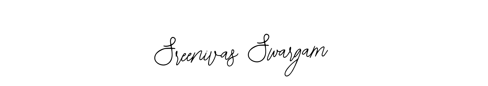 Sreenivas Swargam stylish signature style. Best Handwritten Sign (Bearetta-2O07w) for my name. Handwritten Signature Collection Ideas for my name Sreenivas Swargam. Sreenivas Swargam signature style 12 images and pictures png