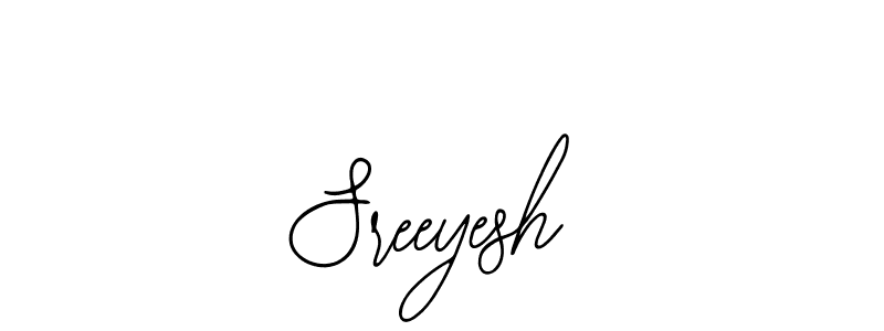 How to make Sreeyesh name signature. Use Bearetta-2O07w style for creating short signs online. This is the latest handwritten sign. Sreeyesh signature style 12 images and pictures png