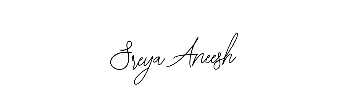 Make a beautiful signature design for name Sreya Aneesh. Use this online signature maker to create a handwritten signature for free. Sreya Aneesh signature style 12 images and pictures png