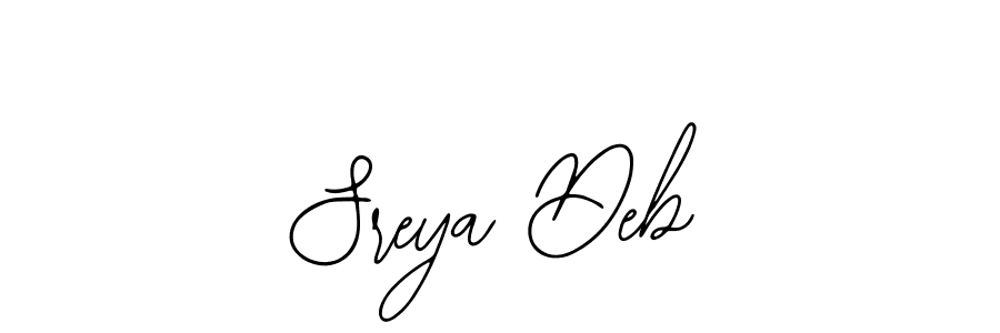 Design your own signature with our free online signature maker. With this signature software, you can create a handwritten (Bearetta-2O07w) signature for name Sreya Deb. Sreya Deb signature style 12 images and pictures png