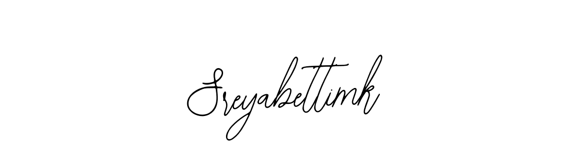 Use a signature maker to create a handwritten signature online. With this signature software, you can design (Bearetta-2O07w) your own signature for name Sreyabettimk. Sreyabettimk signature style 12 images and pictures png
