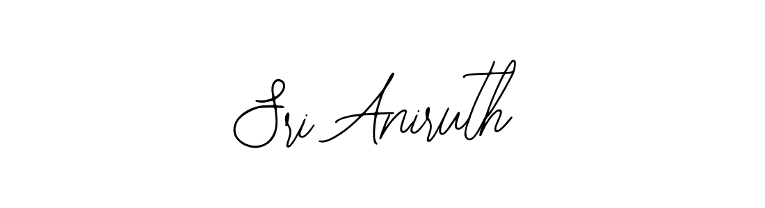 Use a signature maker to create a handwritten signature online. With this signature software, you can design (Bearetta-2O07w) your own signature for name Sri Aniruth. Sri Aniruth signature style 12 images and pictures png