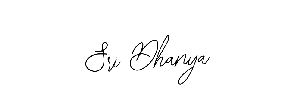 Design your own signature with our free online signature maker. With this signature software, you can create a handwritten (Bearetta-2O07w) signature for name Sri Dhanya. Sri Dhanya signature style 12 images and pictures png