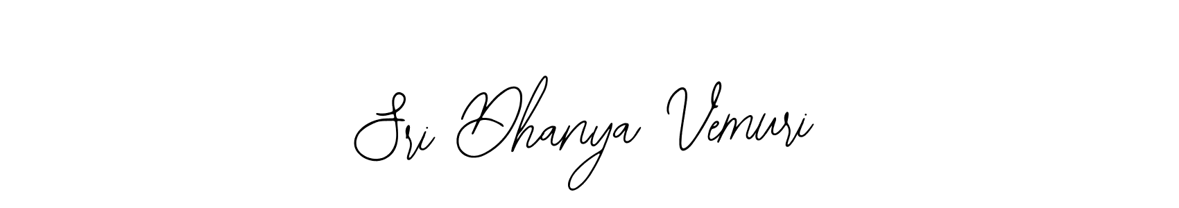 Create a beautiful signature design for name Sri Dhanya Vemuri. With this signature (Bearetta-2O07w) fonts, you can make a handwritten signature for free. Sri Dhanya Vemuri signature style 12 images and pictures png
