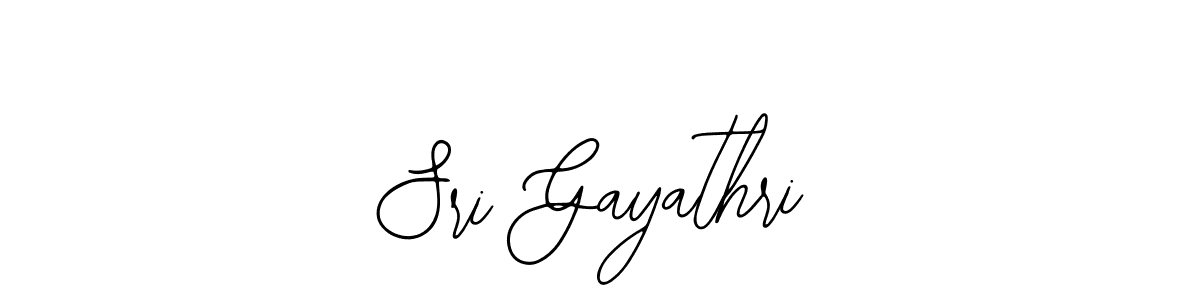 How to make Sri Gayathri name signature. Use Bearetta-2O07w style for creating short signs online. This is the latest handwritten sign. Sri Gayathri signature style 12 images and pictures png