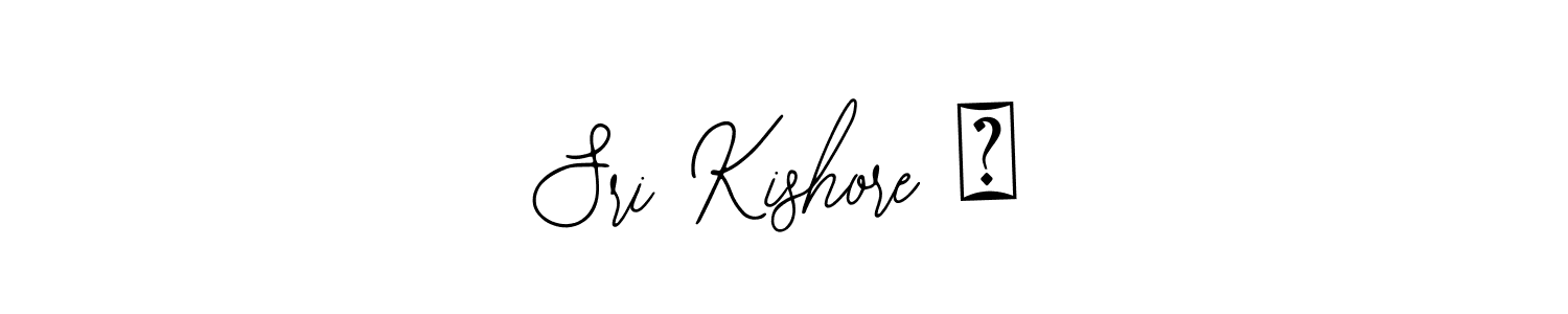 You should practise on your own different ways (Bearetta-2O07w) to write your name (Sri Kishore ⚡) in signature. don't let someone else do it for you. Sri Kishore ⚡ signature style 12 images and pictures png