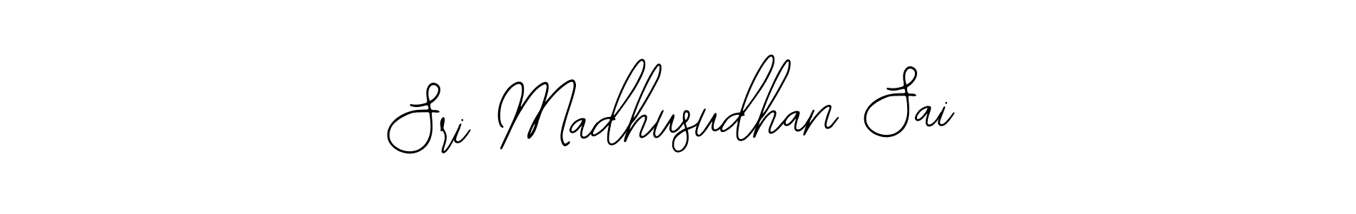 You should practise on your own different ways (Bearetta-2O07w) to write your name (Sri Madhusudhan Sai) in signature. don't let someone else do it for you. Sri Madhusudhan Sai signature style 12 images and pictures png