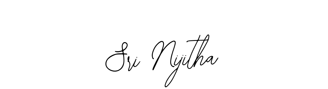 Bearetta-2O07w is a professional signature style that is perfect for those who want to add a touch of class to their signature. It is also a great choice for those who want to make their signature more unique. Get Sri Nijitha name to fancy signature for free. Sri Nijitha signature style 12 images and pictures png