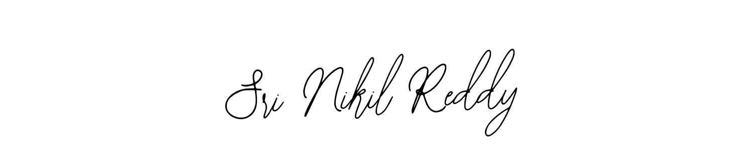 How to make Sri Nikil Reddy name signature. Use Bearetta-2O07w style for creating short signs online. This is the latest handwritten sign. Sri Nikil Reddy signature style 12 images and pictures png