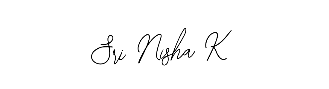 Sri Nisha K stylish signature style. Best Handwritten Sign (Bearetta-2O07w) for my name. Handwritten Signature Collection Ideas for my name Sri Nisha K. Sri Nisha K signature style 12 images and pictures png