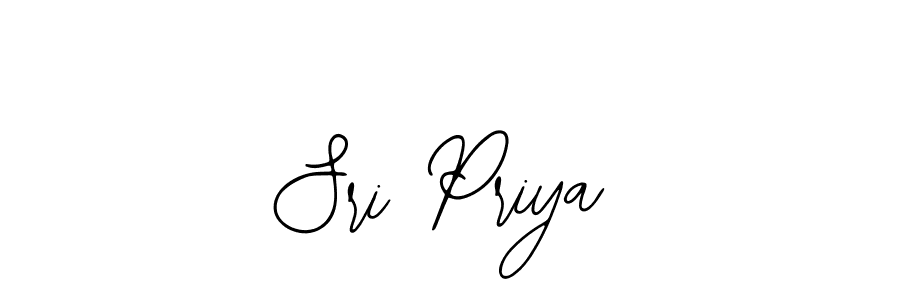 How to make Sri Priya name signature. Use Bearetta-2O07w style for creating short signs online. This is the latest handwritten sign. Sri Priya signature style 12 images and pictures png