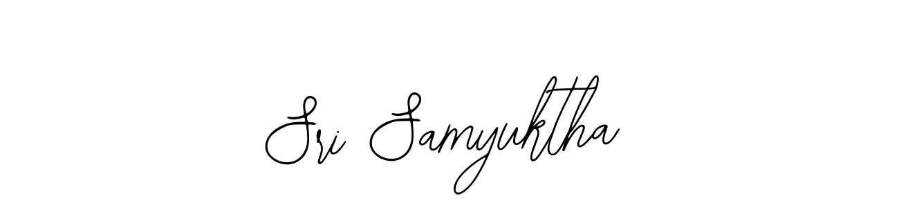 Make a beautiful signature design for name Sri Samyuktha. With this signature (Bearetta-2O07w) style, you can create a handwritten signature for free. Sri Samyuktha signature style 12 images and pictures png