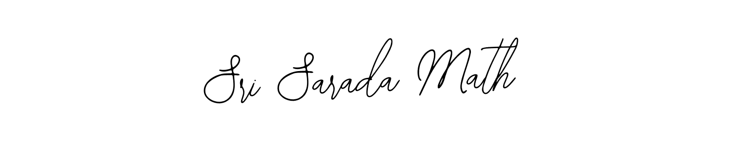 Create a beautiful signature design for name Sri Sarada Math. With this signature (Bearetta-2O07w) fonts, you can make a handwritten signature for free. Sri Sarada Math signature style 12 images and pictures png