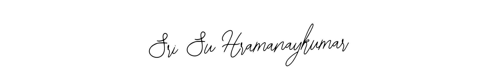How to make Sri Su Hramanaykumar name signature. Use Bearetta-2O07w style for creating short signs online. This is the latest handwritten sign. Sri Su Hramanaykumar signature style 12 images and pictures png