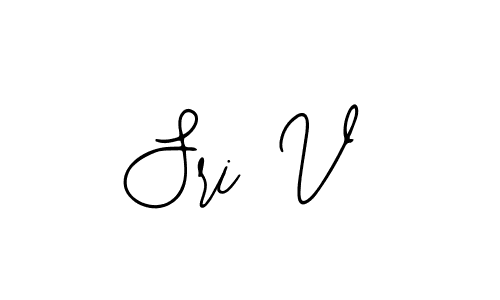 You should practise on your own different ways (Bearetta-2O07w) to write your name (Sri V) in signature. don't let someone else do it for you. Sri V signature style 12 images and pictures png