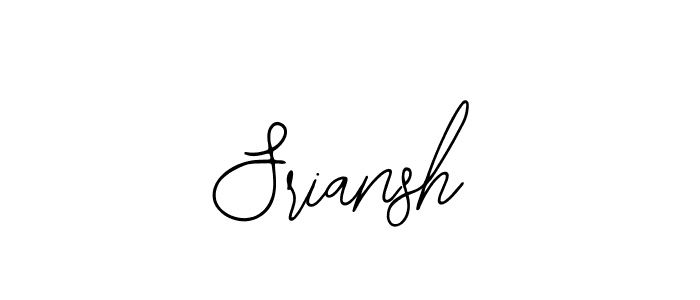 Create a beautiful signature design for name Sriansh. With this signature (Bearetta-2O07w) fonts, you can make a handwritten signature for free. Sriansh signature style 12 images and pictures png