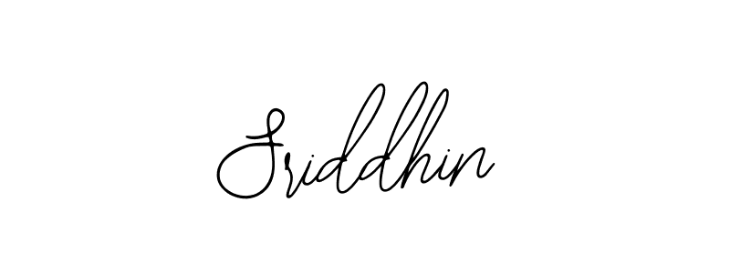 Use a signature maker to create a handwritten signature online. With this signature software, you can design (Bearetta-2O07w) your own signature for name Sriddhin. Sriddhin signature style 12 images and pictures png