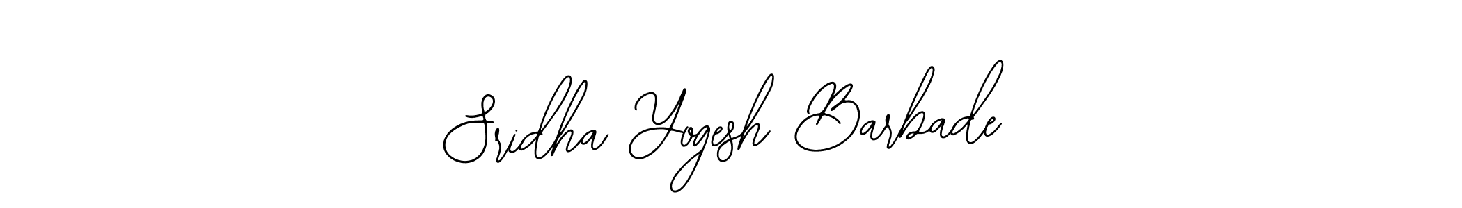 How to make Sridha Yogesh Barbade name signature. Use Bearetta-2O07w style for creating short signs online. This is the latest handwritten sign. Sridha Yogesh Barbade signature style 12 images and pictures png