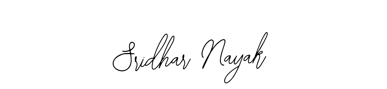 How to make Sridhar Nayak name signature. Use Bearetta-2O07w style for creating short signs online. This is the latest handwritten sign. Sridhar Nayak signature style 12 images and pictures png