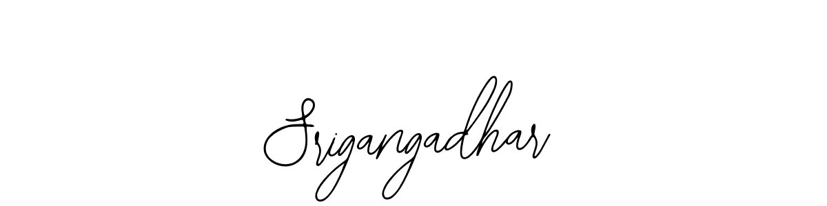 How to make Srigangadhar signature? Bearetta-2O07w is a professional autograph style. Create handwritten signature for Srigangadhar name. Srigangadhar signature style 12 images and pictures png
