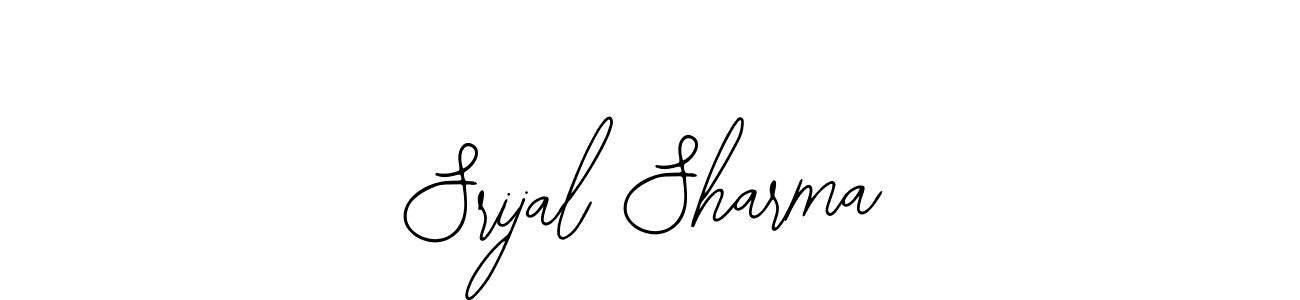 The best way (Bearetta-2O07w) to make a short signature is to pick only two or three words in your name. The name Srijal Sharma include a total of six letters. For converting this name. Srijal Sharma signature style 12 images and pictures png