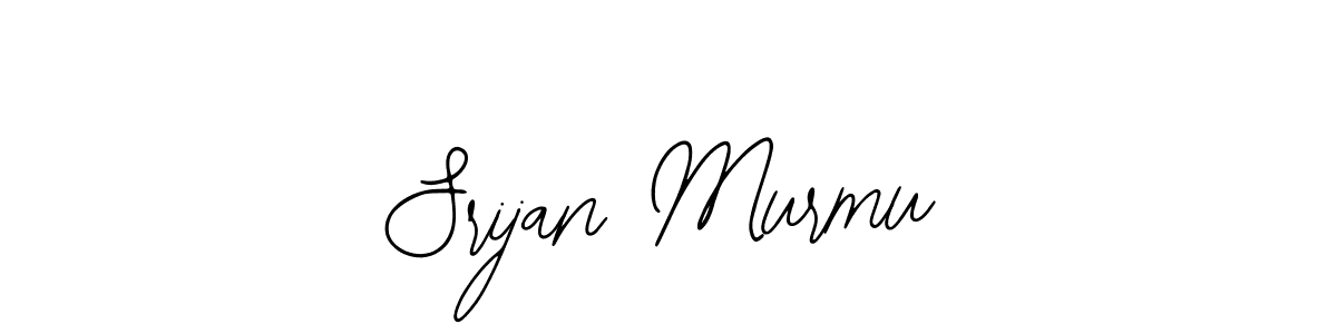 You should practise on your own different ways (Bearetta-2O07w) to write your name (Srijan Murmu) in signature. don't let someone else do it for you. Srijan Murmu signature style 12 images and pictures png