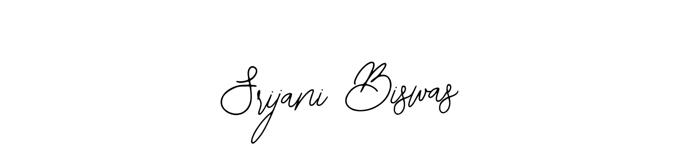 How to make Srijani Biswas name signature. Use Bearetta-2O07w style for creating short signs online. This is the latest handwritten sign. Srijani Biswas signature style 12 images and pictures png