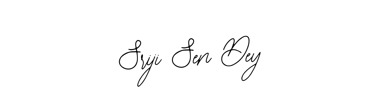 The best way (Bearetta-2O07w) to make a short signature is to pick only two or three words in your name. The name Sriji Sen Dey include a total of six letters. For converting this name. Sriji Sen Dey signature style 12 images and pictures png