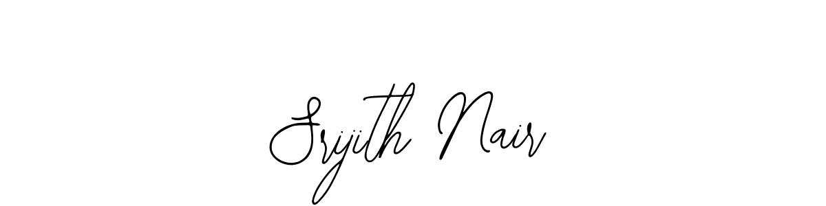 The best way (Bearetta-2O07w) to make a short signature is to pick only two or three words in your name. The name Srijith Nair include a total of six letters. For converting this name. Srijith Nair signature style 12 images and pictures png