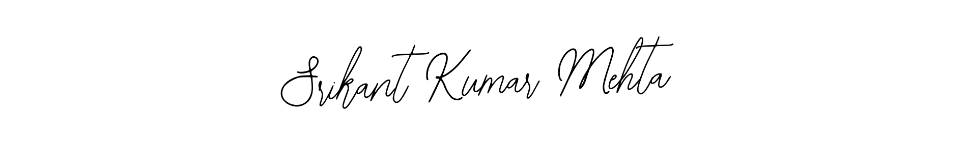 You should practise on your own different ways (Bearetta-2O07w) to write your name (Srikant Kumar Mehta) in signature. don't let someone else do it for you. Srikant Kumar Mehta signature style 12 images and pictures png