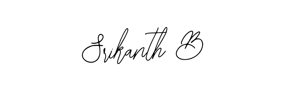 Make a beautiful signature design for name Srikanth B. With this signature (Bearetta-2O07w) style, you can create a handwritten signature for free. Srikanth B signature style 12 images and pictures png