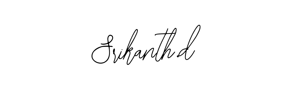 How to make Srikanth.d signature? Bearetta-2O07w is a professional autograph style. Create handwritten signature for Srikanth.d name. Srikanth.d signature style 12 images and pictures png