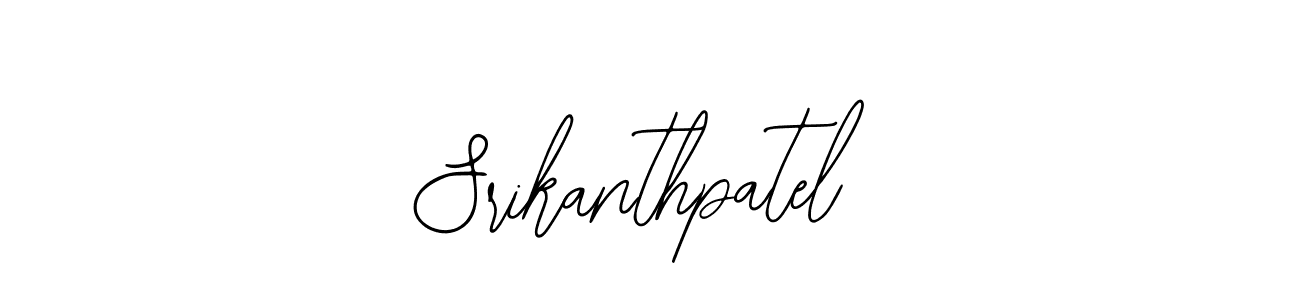 You should practise on your own different ways (Bearetta-2O07w) to write your name (Srikanthpatel) in signature. don't let someone else do it for you. Srikanthpatel signature style 12 images and pictures png