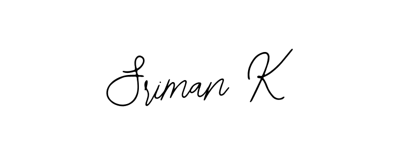 Sriman K stylish signature style. Best Handwritten Sign (Bearetta-2O07w) for my name. Handwritten Signature Collection Ideas for my name Sriman K. Sriman K signature style 12 images and pictures png
