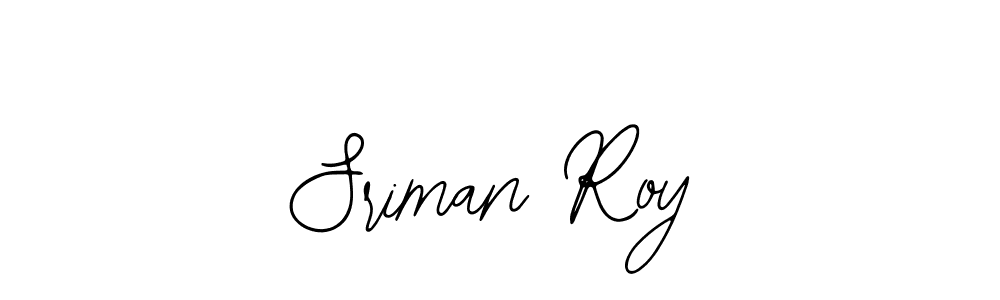 Use a signature maker to create a handwritten signature online. With this signature software, you can design (Bearetta-2O07w) your own signature for name Sriman Roy. Sriman Roy signature style 12 images and pictures png