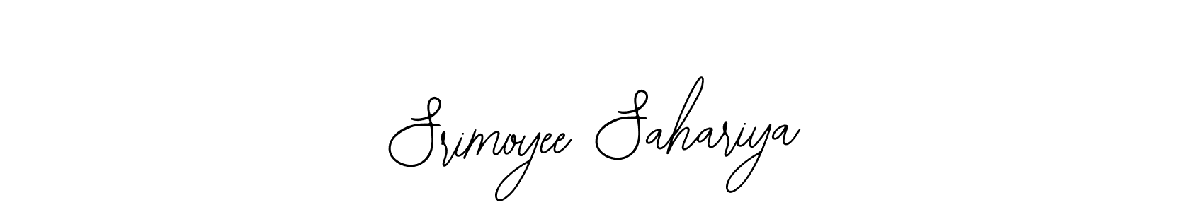 Also You can easily find your signature by using the search form. We will create Srimoyee Sahariya name handwritten signature images for you free of cost using Bearetta-2O07w sign style. Srimoyee Sahariya signature style 12 images and pictures png
